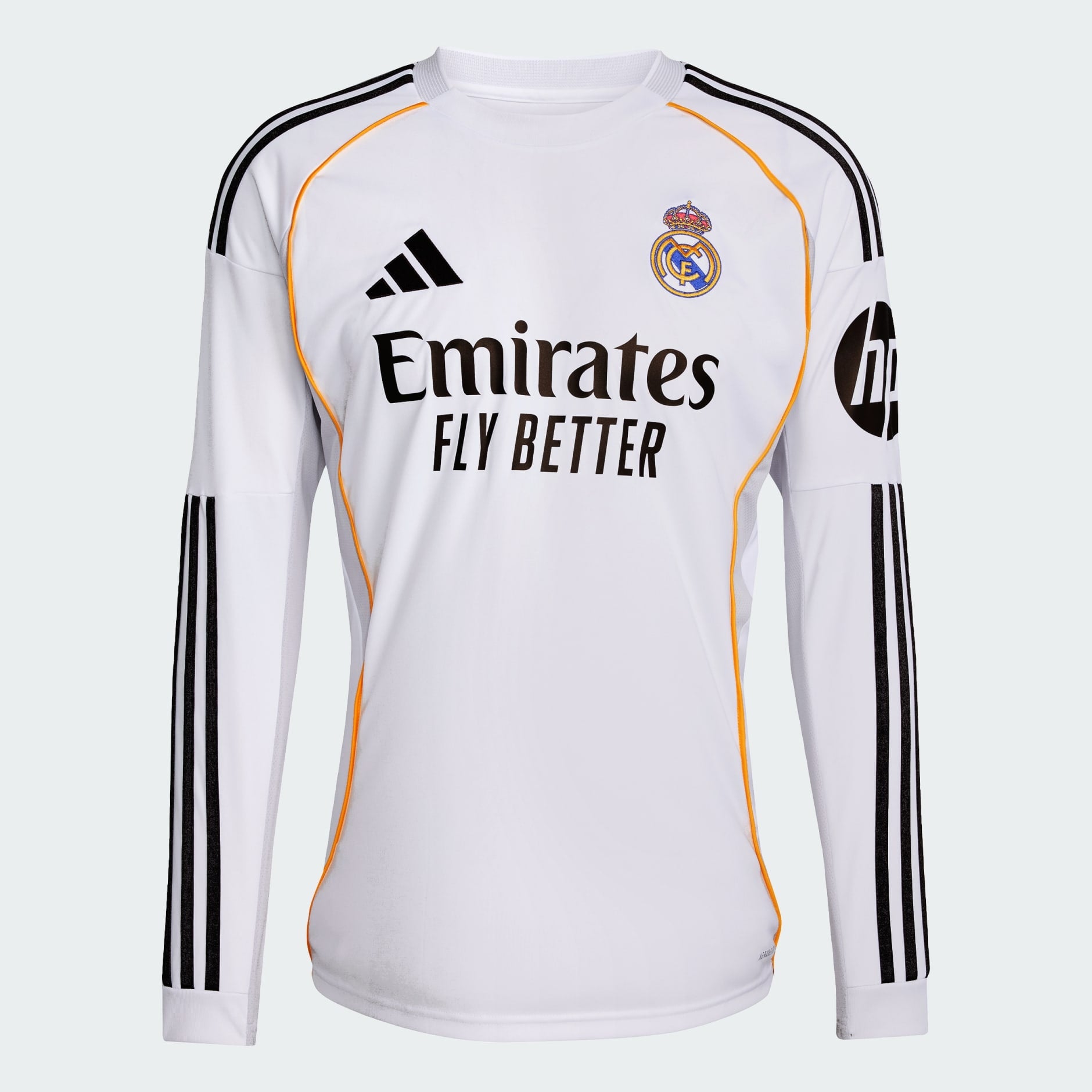 25/26 Adidas Real Madrid Long Sleeve Home Jersey