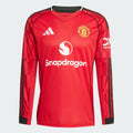 25/26 Manchester United Long Sleeve Home Jersey